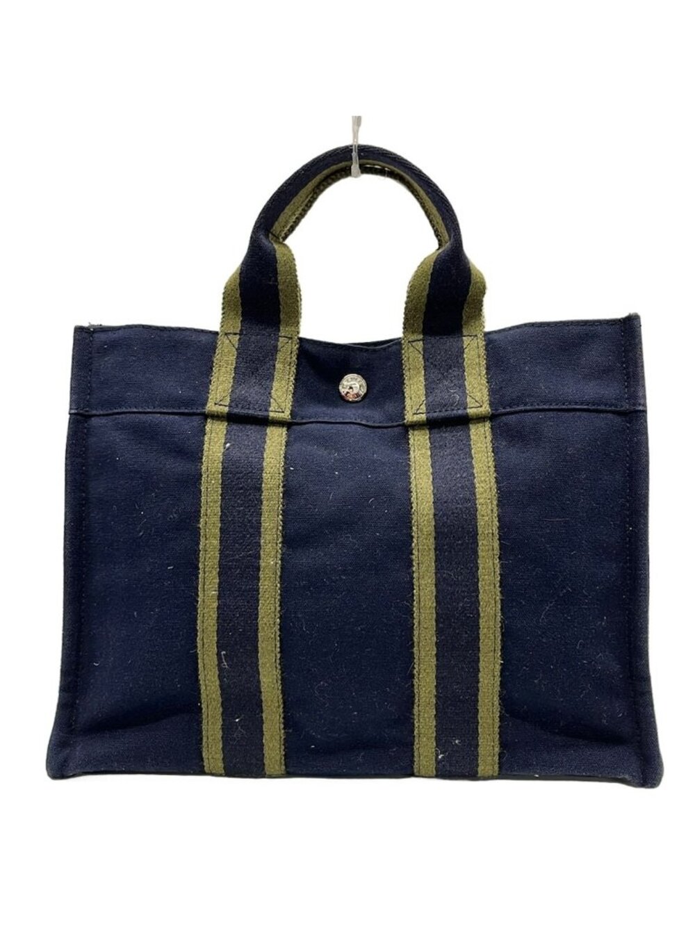 Hermes Tote Bag Fourre Tout PM Dark Navy Khaki